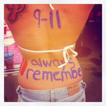 Illustration for article titled Drunk 9/11 Hippie Girl Speaks Out: "I Wanted To Make A Tribute"